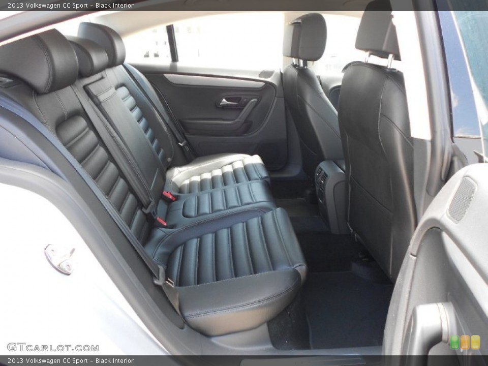 Black Interior Rear Seat for the 2013 Volkswagen CC Sport #63994352