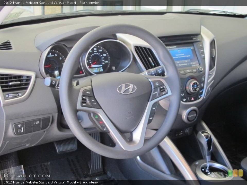 Black Interior Steering Wheel for the 2012 Hyundai Veloster  #63994617