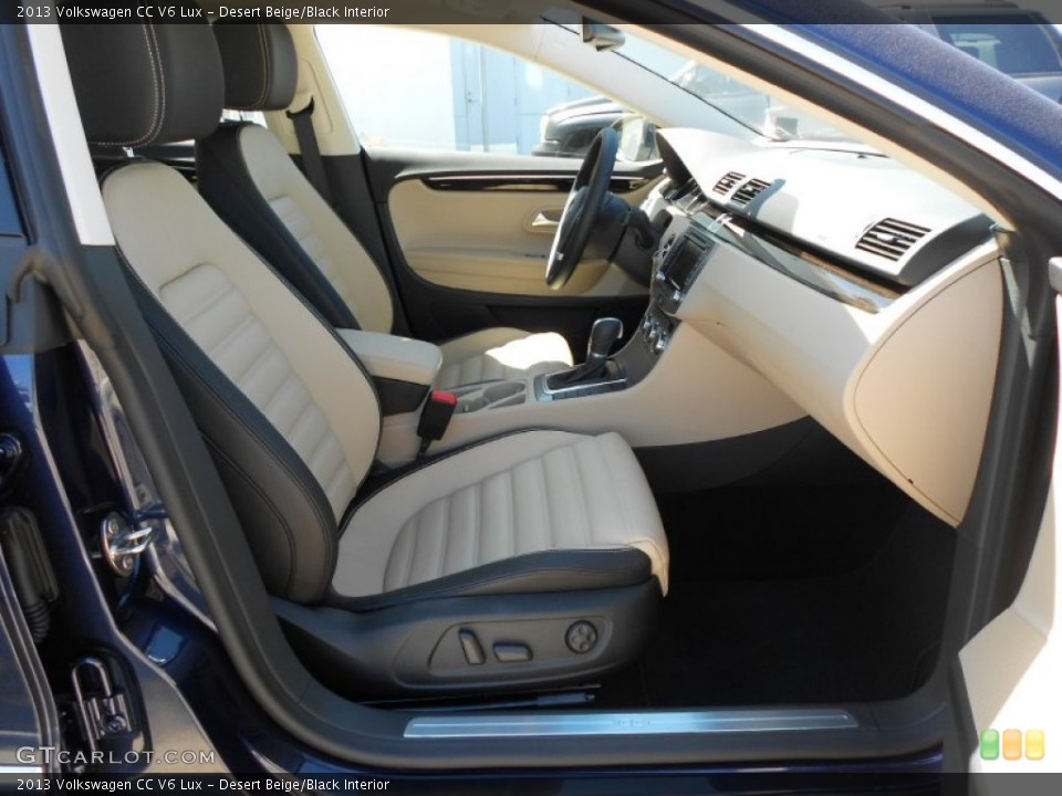 Desert Beige/Black Interior Photo for the 2013 Volkswagen CC V6 Lux #63994715