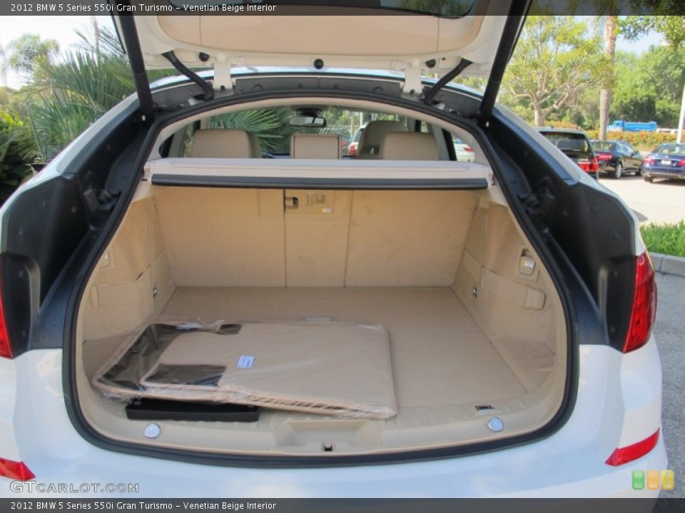 Venetian Beige Interior Trunk for the 2012 BMW 5 Series 550i Gran Turismo #63994806
