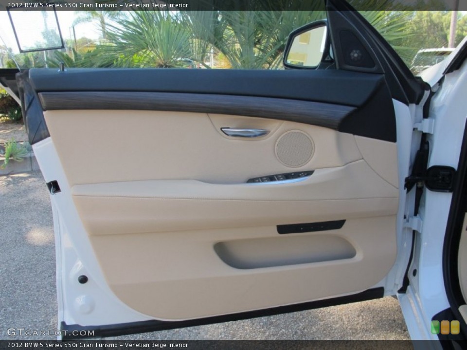 Venetian Beige Interior Door Panel for the 2012 BMW 5 Series 550i Gran Turismo #63994821