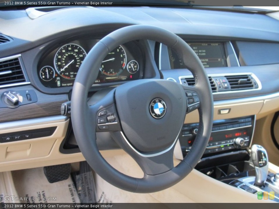 Venetian Beige Interior Dashboard for the 2012 BMW 5 Series 550i Gran Turismo #63994839