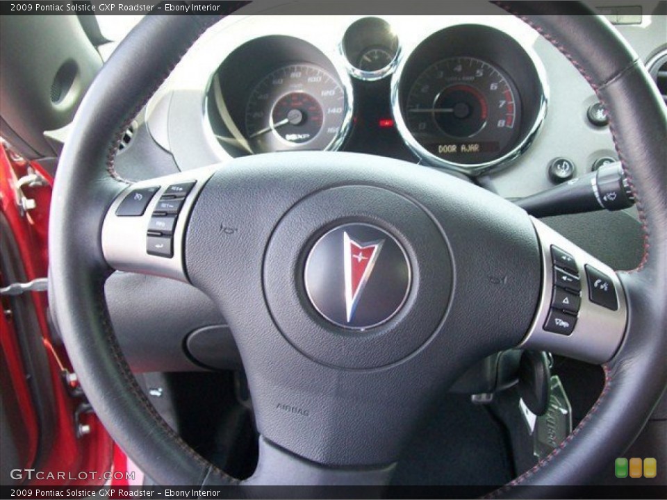 Ebony Interior Steering Wheel for the 2009 Pontiac Solstice GXP Roadster #63996615