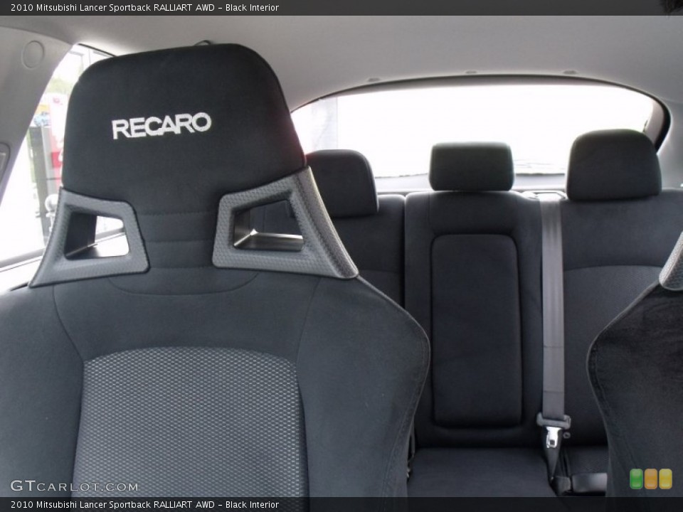 Black Interior Photo for the 2010 Mitsubishi Lancer Sportback RALLIART AWD #63998288