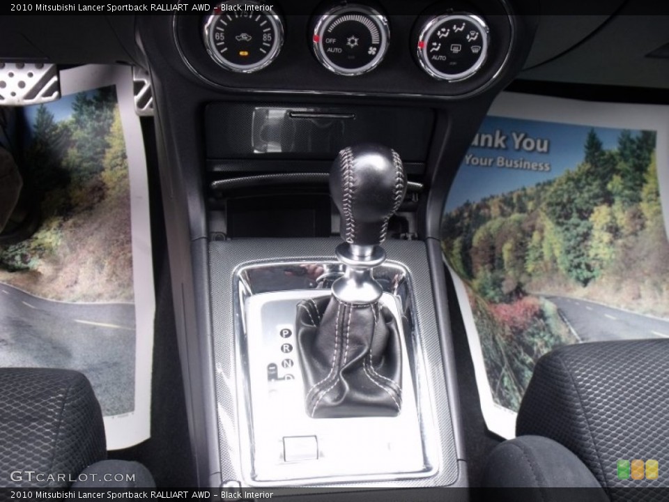 Black Interior Transmission for the 2010 Mitsubishi Lancer Sportback RALLIART AWD #63998305
