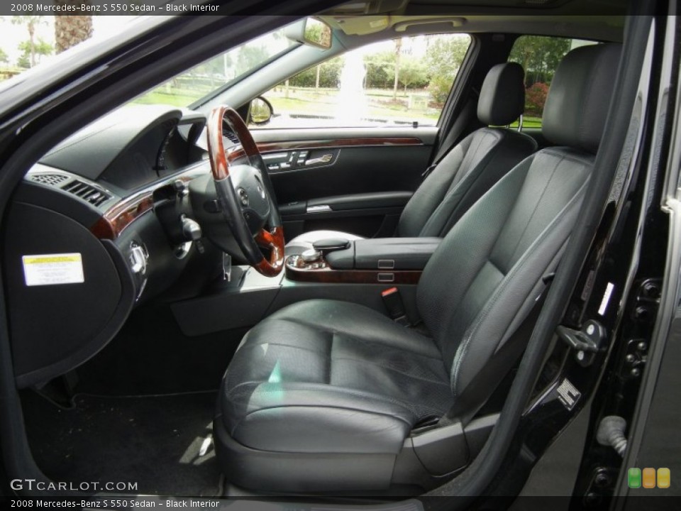 Black Interior Photo for the 2008 Mercedes-Benz S 550 Sedan #64004857