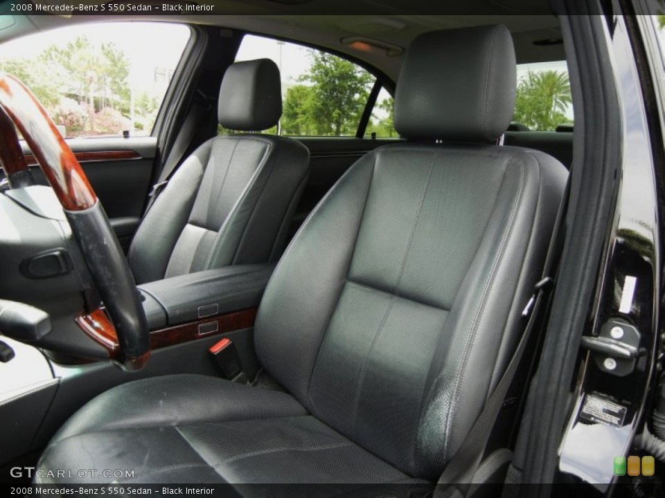 Black Interior Photo for the 2008 Mercedes-Benz S 550 Sedan #64004866