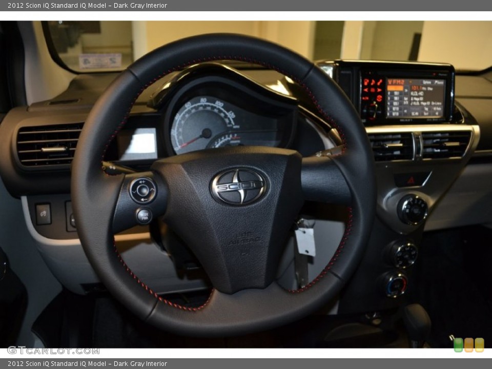 Dark Gray Interior Steering Wheel for the 2012 Scion iQ  #64007982
