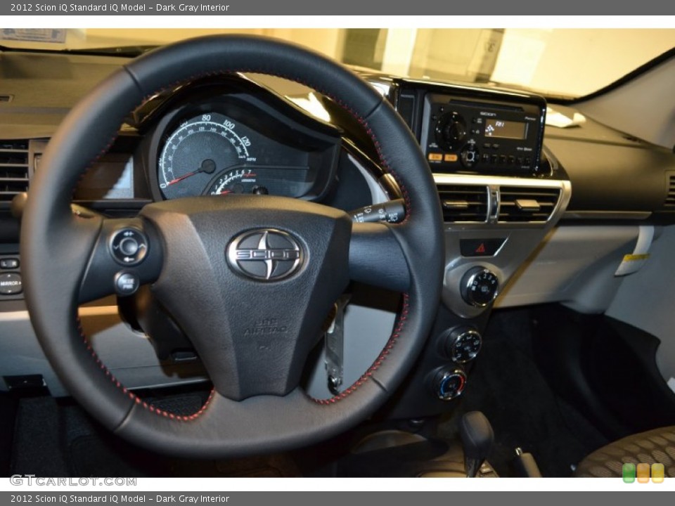 Dark Gray Interior Steering Wheel for the 2012 Scion iQ  #64008171
