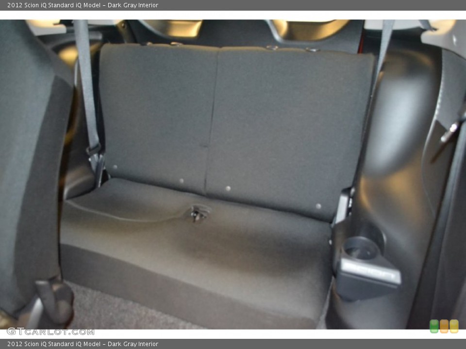 Dark Gray Interior Rear Seat for the 2012 Scion iQ  #64008181