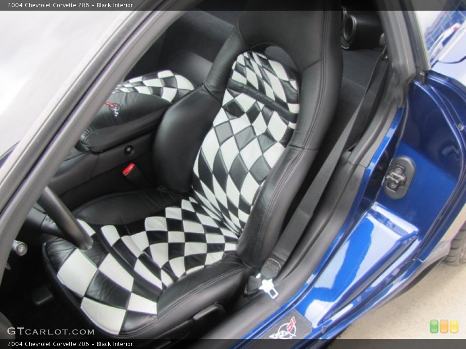 Black Interior Front Seat for the 2004 Chevrolet Corvette Z06 #64015791