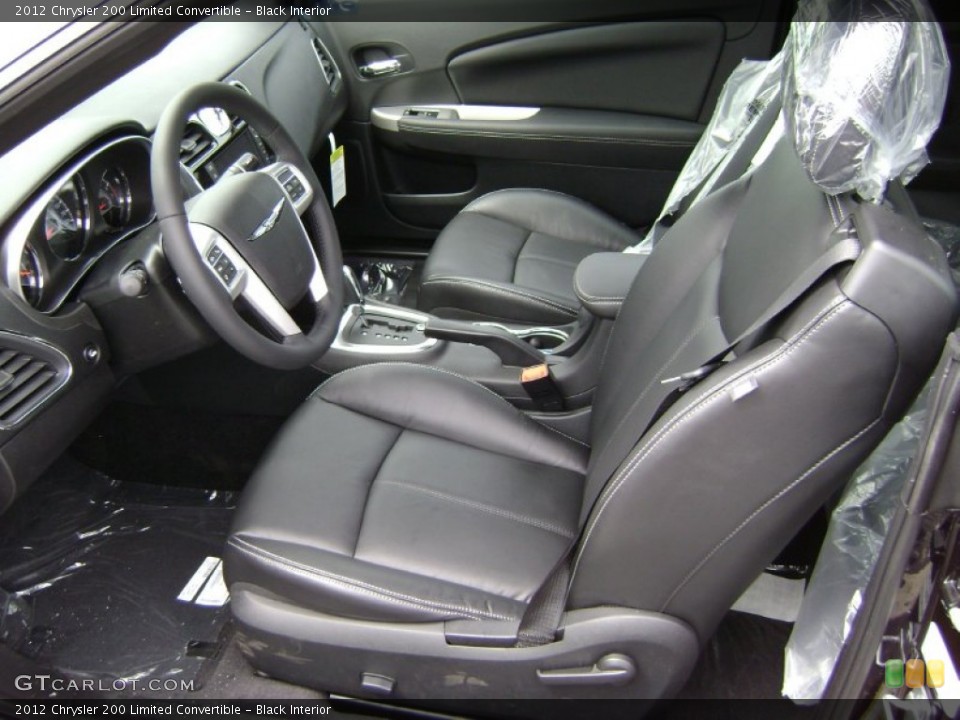 Black Interior Photo for the 2012 Chrysler 200 Limited Convertible #64016535