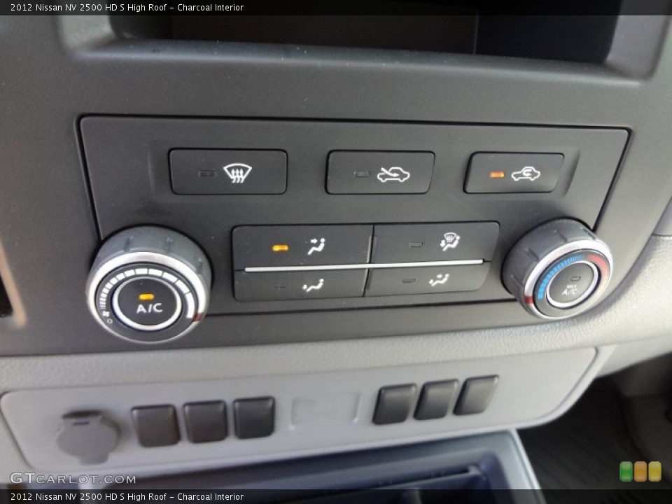 Charcoal Interior Controls for the 2012 Nissan NV 2500 HD S High Roof #64017093