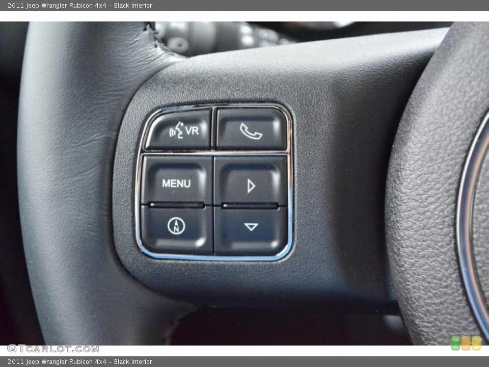 Black Interior Controls for the 2011 Jeep Wrangler Rubicon 4x4 #64026827