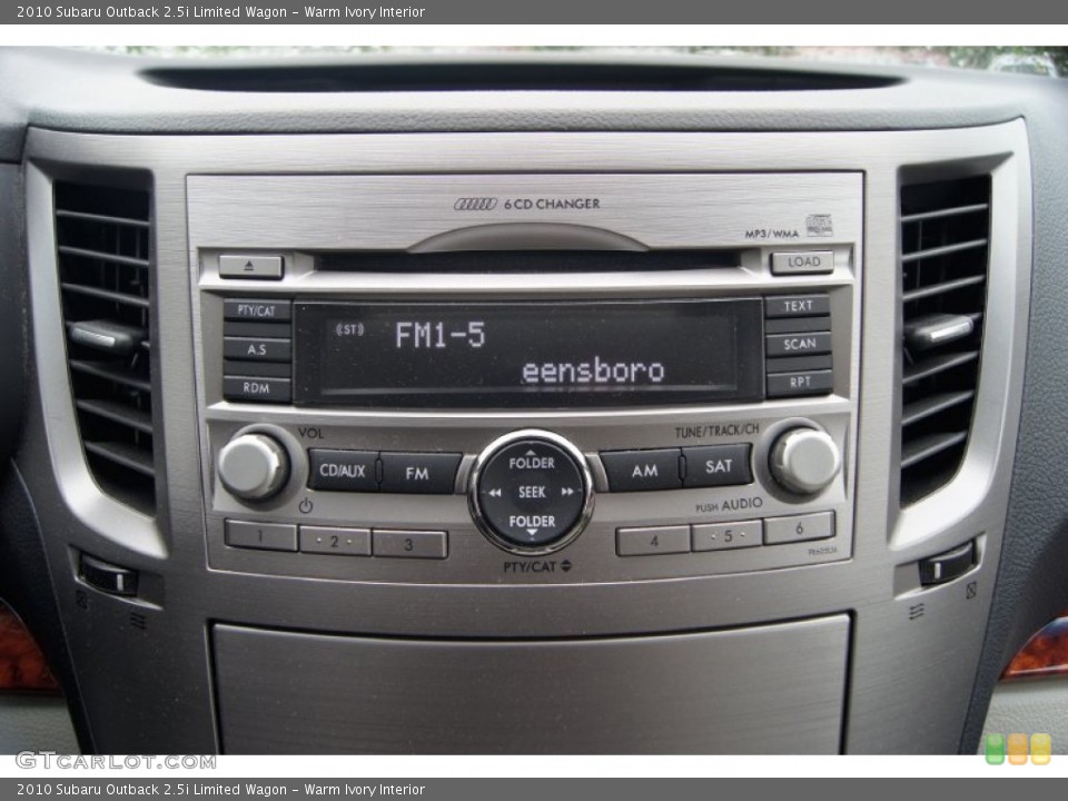 Warm Ivory Interior Audio System for the 2010 Subaru Outback 2.5i Limited Wagon #64029757
