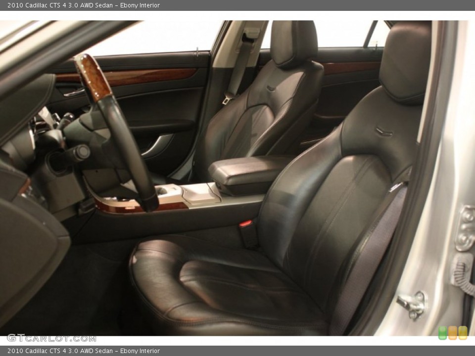 Ebony Interior Photo for the 2010 Cadillac CTS 4 3.0 AWD Sedan #64037552