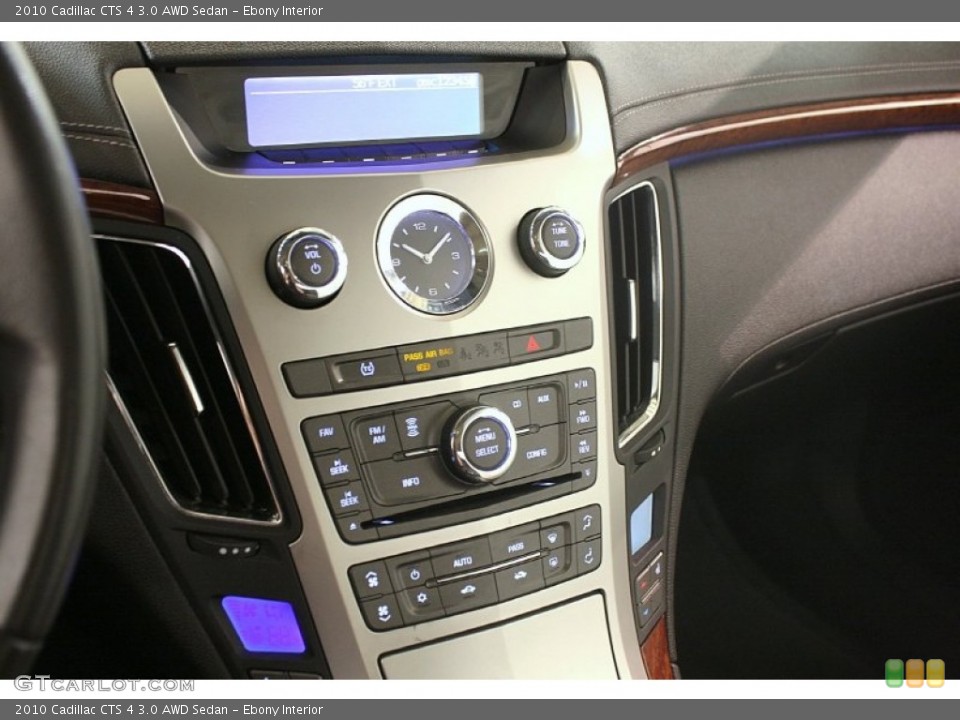 Ebony Interior Controls for the 2010 Cadillac CTS 4 3.0 AWD Sedan #64037612