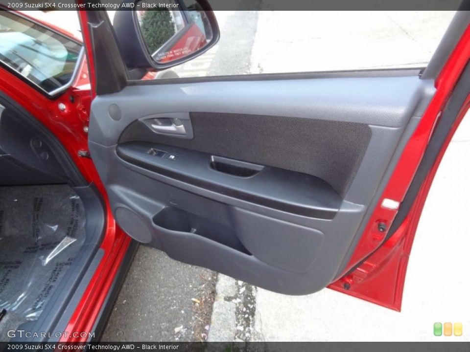 Black Interior Door Panel for the 2009 Suzuki SX4 Crossover Technology AWD #64039414