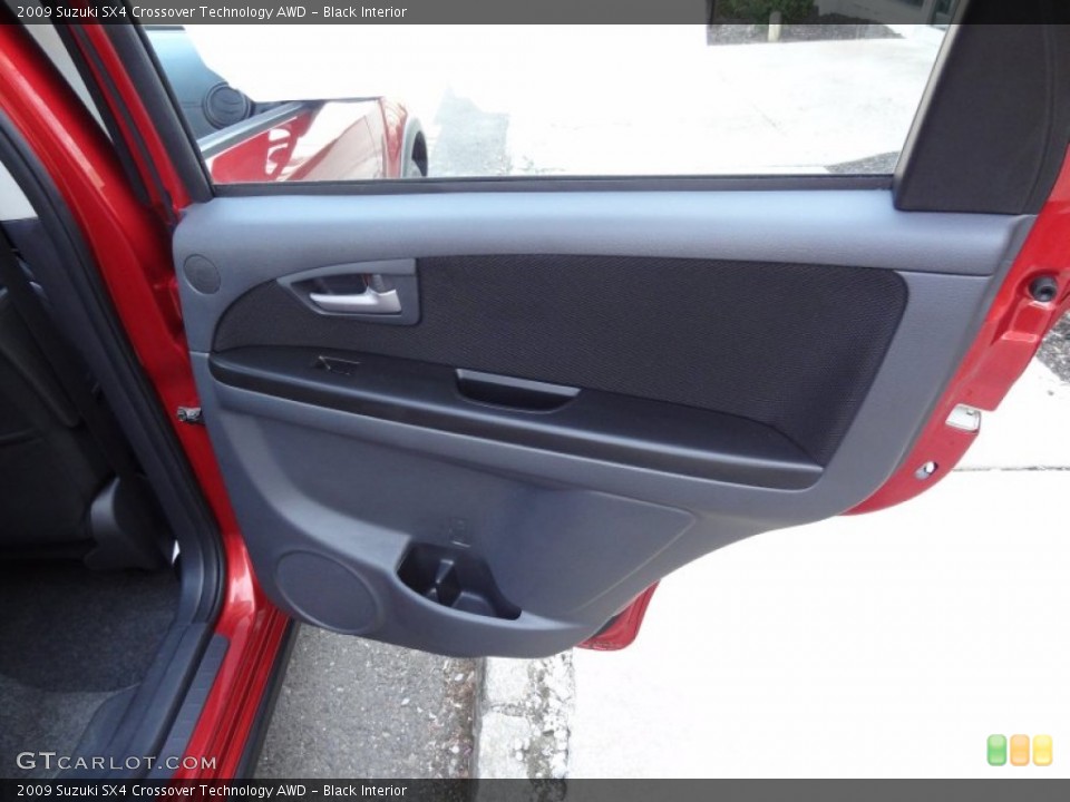 Black Interior Door Panel for the 2009 Suzuki SX4 Crossover Technology AWD #64039423
