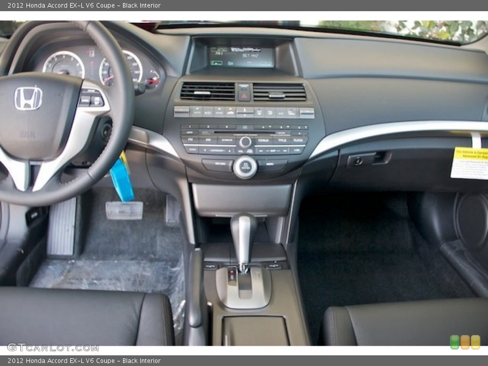Black Interior Dashboard for the 2012 Honda Accord EX-L V6 Coupe #64042867