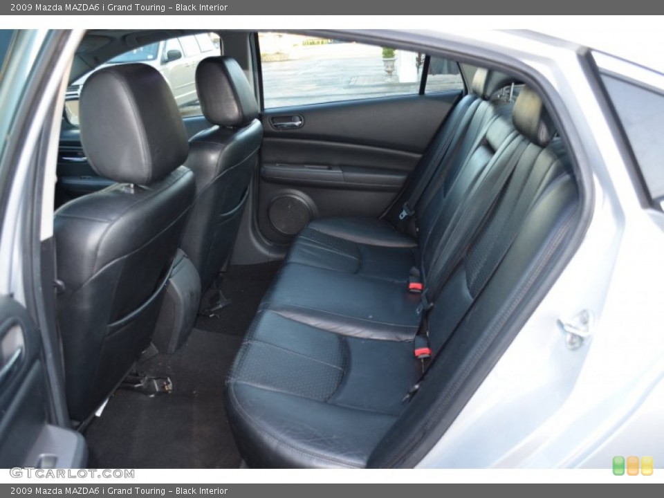 Black Interior Rear Seat for the 2009 Mazda MAZDA6 i Grand Touring #64043014
