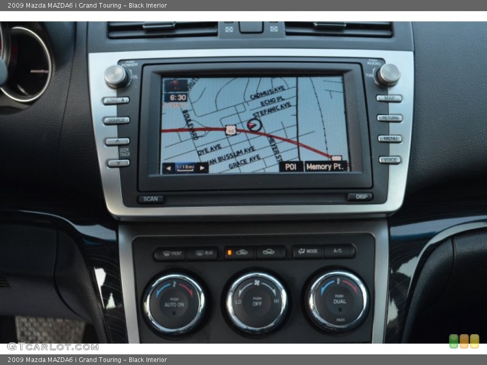 Black Interior Navigation for the 2009 Mazda MAZDA6 i Grand Touring #64043084
