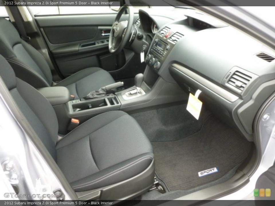 Black Interior Photo for the 2012 Subaru Impreza 2.0i Sport Premium 5 Door #64043312