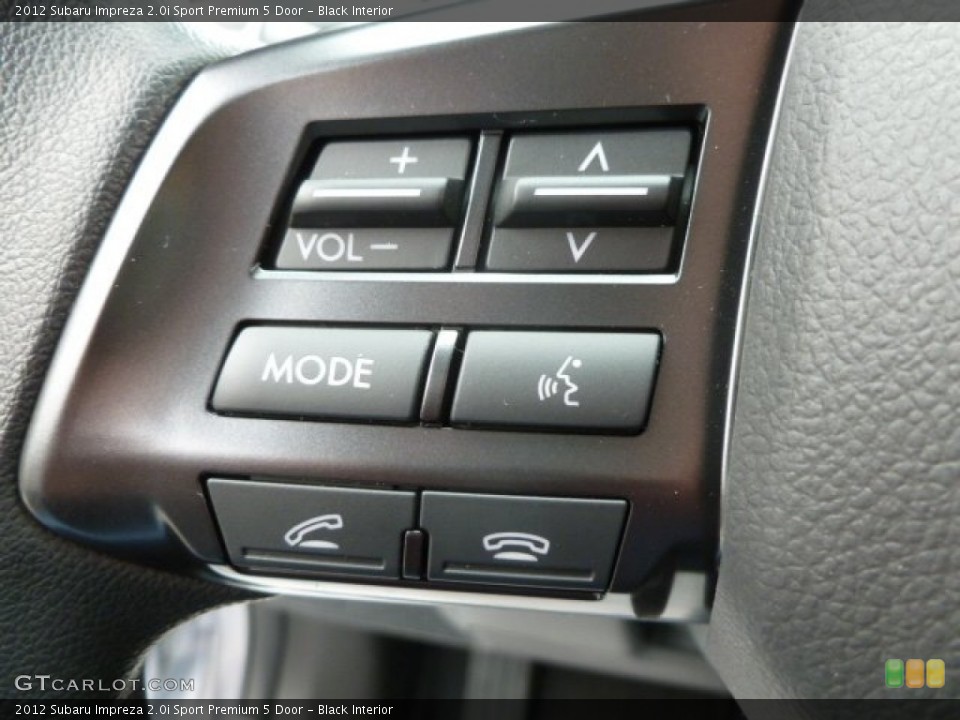 Black Interior Controls for the 2012 Subaru Impreza 2.0i Sport Premium 5 Door #64043389