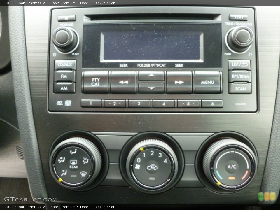 Black Interior Controls for the 2012 Subaru Impreza 2.0i Sport Premium 5 Door #64043397