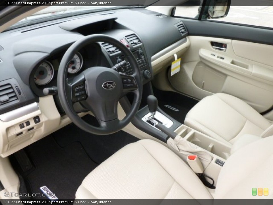 Ivory Interior Photo for the 2012 Subaru Impreza 2.0i Sport Premium 5 Door #64043966