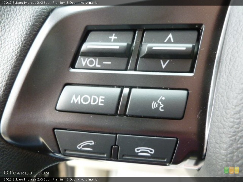 Ivory Interior Controls for the 2012 Subaru Impreza 2.0i Sport Premium 5 Door #64043984