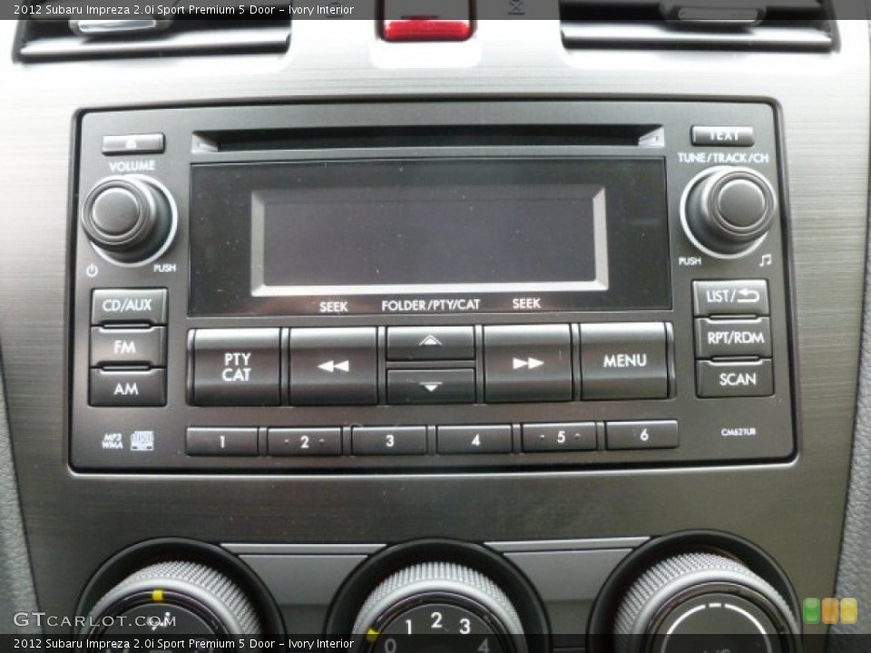 Ivory Interior Audio System for the 2012 Subaru Impreza 2.0i Sport Premium 5 Door #64043992