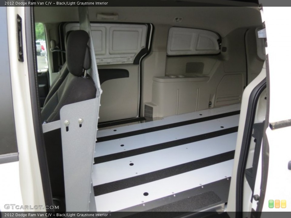 Black/Light Graystone Interior Photo for the 2012 Dodge Ram Van C/V #64044061