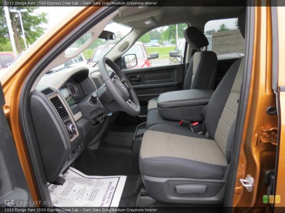 Dark Slate Gray/Medium Graystone Interior Photo for the 2012 Dodge Ram 1500 Express Crew Cab #64044757