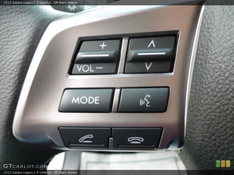 Off Black Interior Controls for the 2012 Subaru Legacy 2.5i Limited #64046125