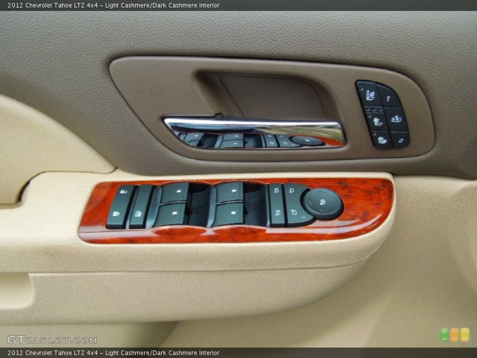 Light Cashmere/Dark Cashmere Interior Controls for the 2012 Chevrolet Tahoe LTZ 4x4 #64046778