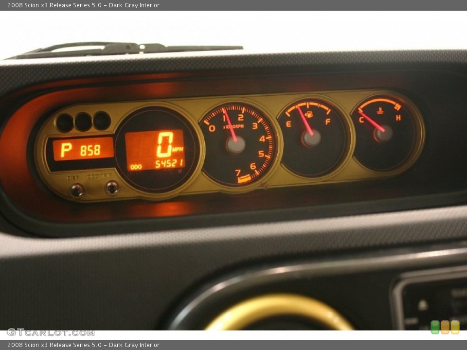 Dark Gray Interior Gauges for the 2008 Scion xB Release Series 5.0 #64051692