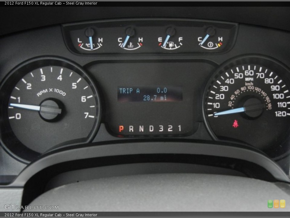 Steel Gray Interior Gauges for the 2012 Ford F150 XL Regular Cab #64053802
