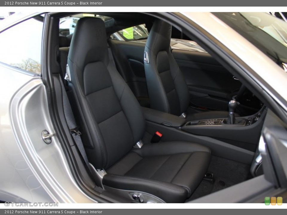 Black Interior Front Seat for the 2012 Porsche New 911 Carrera S Coupe #64056550