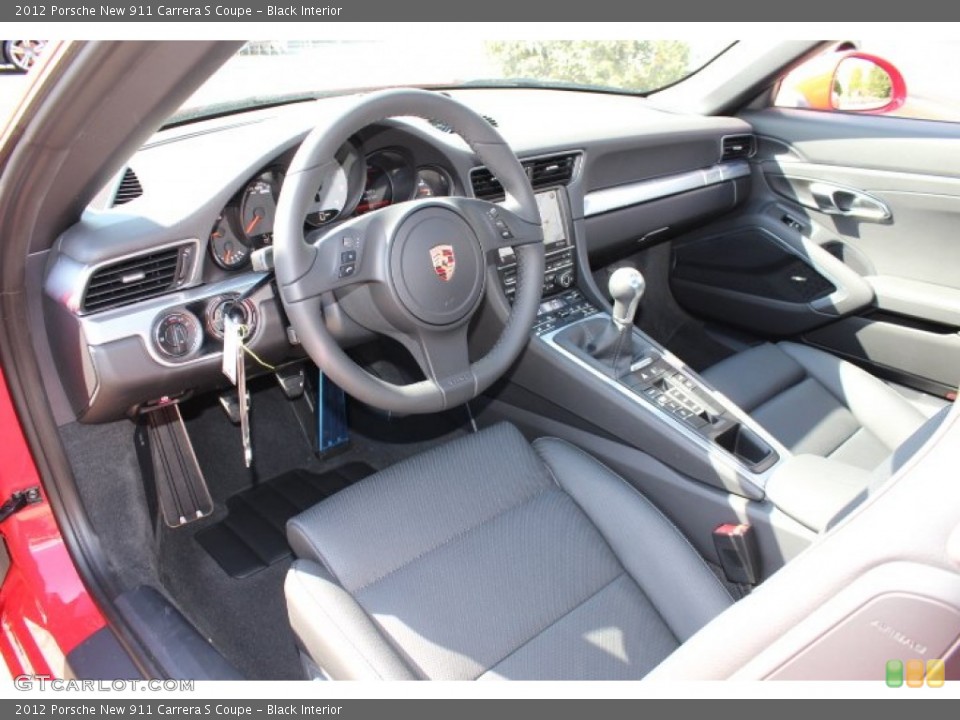 Black Interior Photo for the 2012 Porsche New 911 Carrera S Coupe #64057027