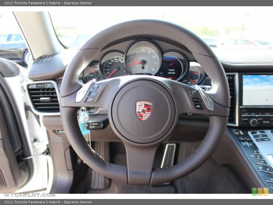 Espresso Interior Steering Wheel for the 2012 Porsche Panamera S Hybrid #64057294