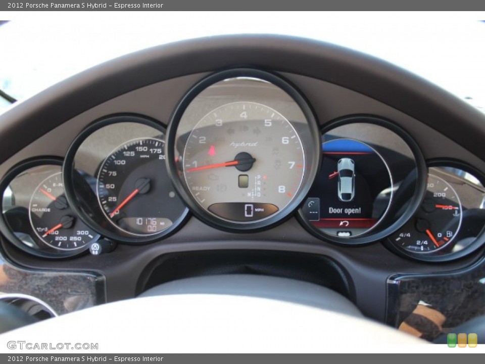 Espresso Interior Gauges for the 2012 Porsche Panamera S Hybrid #64057317