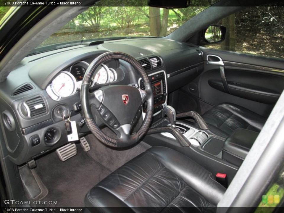 Black Interior Prime Interior for the 2008 Porsche Cayenne Turbo #64061209