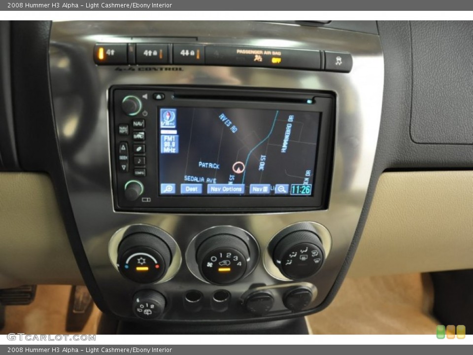 Light Cashmere/Ebony Interior Controls for the 2008 Hummer H3 Alpha #64061747