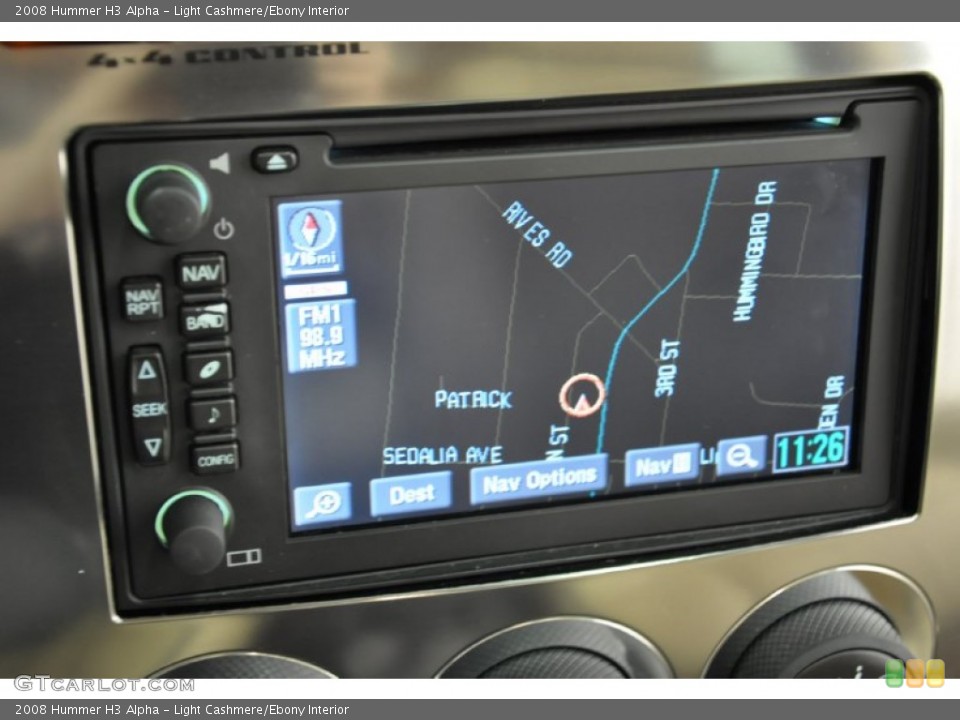 Light Cashmere/Ebony Interior Navigation for the 2008 Hummer H3 Alpha #64061756