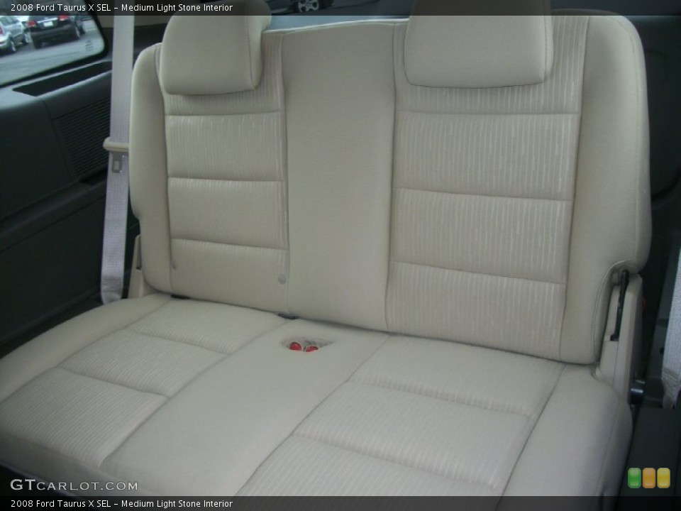 Medium Light Stone Interior Rear Seat for the 2008 Ford Taurus X SEL #64062230