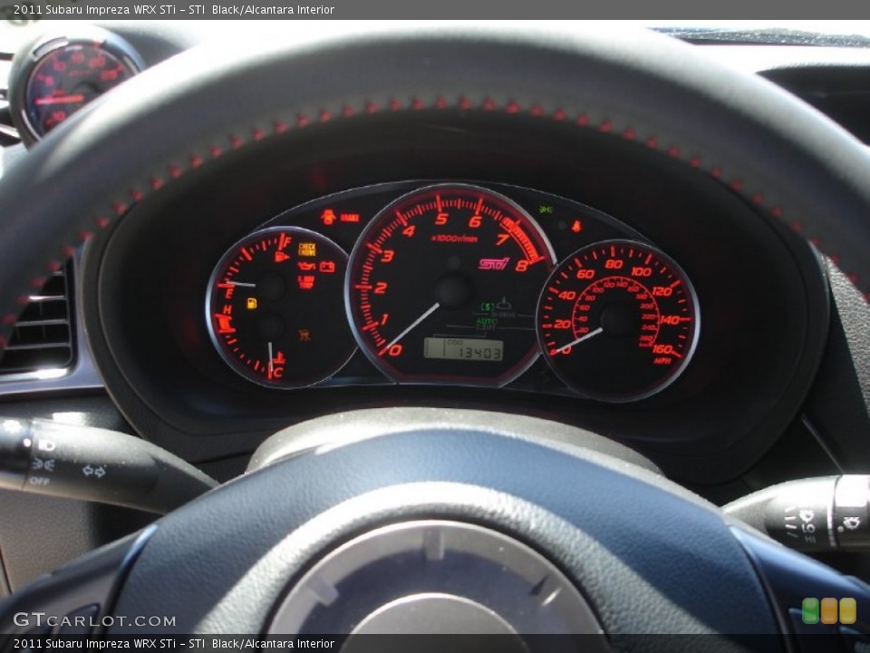 STI  Black/Alcantara Interior Gauges for the 2011 Subaru Impreza WRX STi #64065410