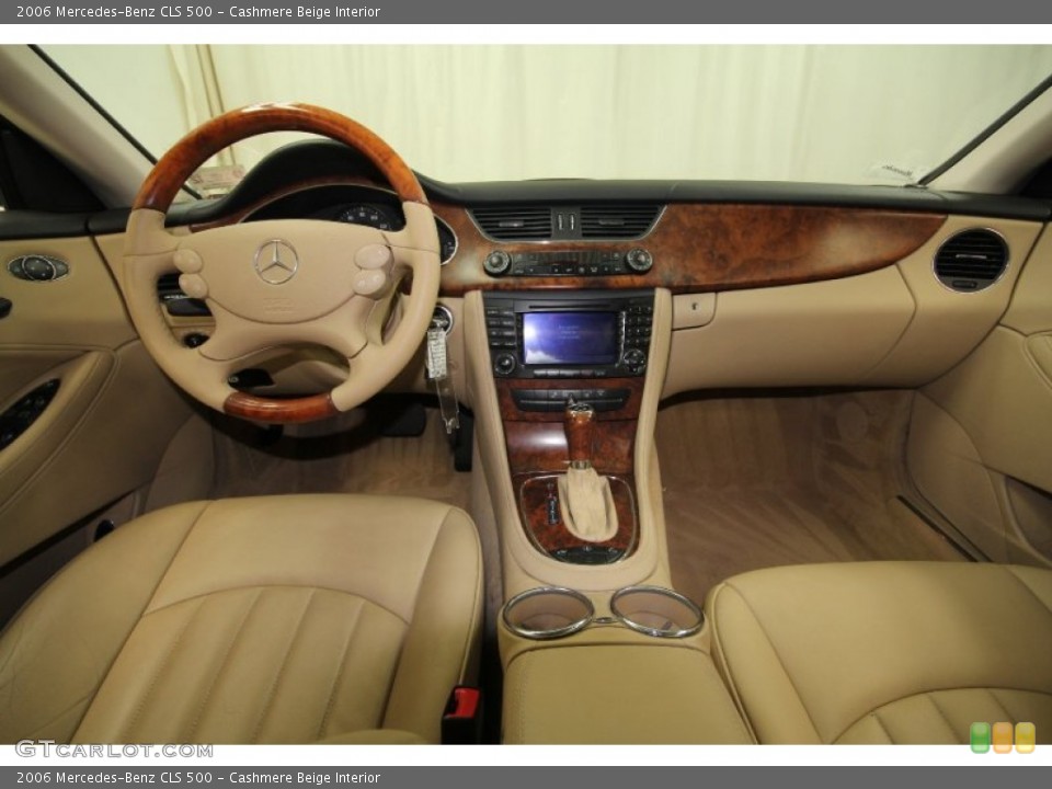 Cashmere Beige Interior Dashboard for the 2006 Mercedes-Benz CLS 500 #64067921