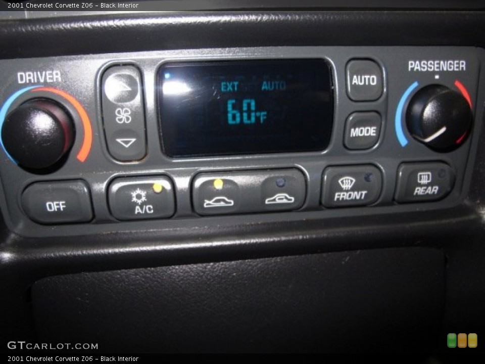 Black Interior Controls for the 2001 Chevrolet Corvette Z06 #64068092