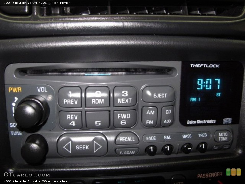 Black Interior Audio System for the 2001 Chevrolet Corvette Z06 #64068101
